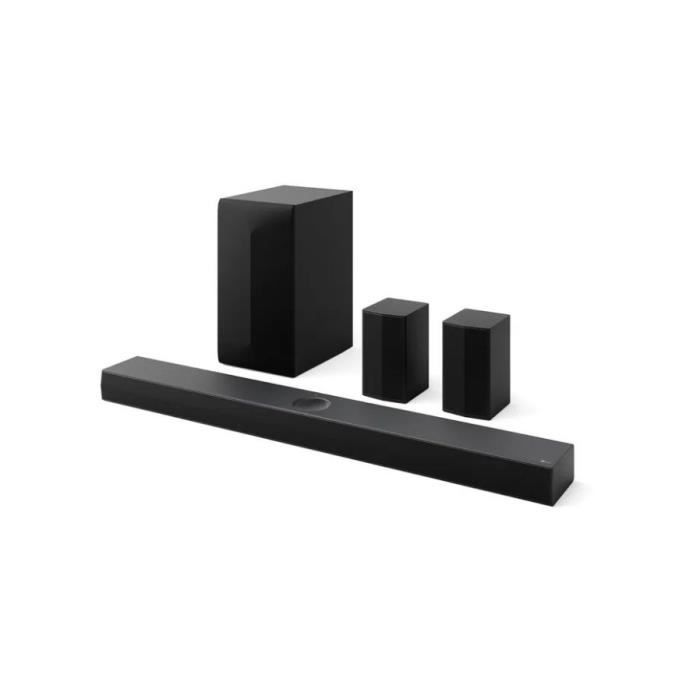 Barra de sonido LG S70TR 5.1.1 con Dolby Atmos y altavoces traseros de 500 W. Subwoofer inalámbrico.