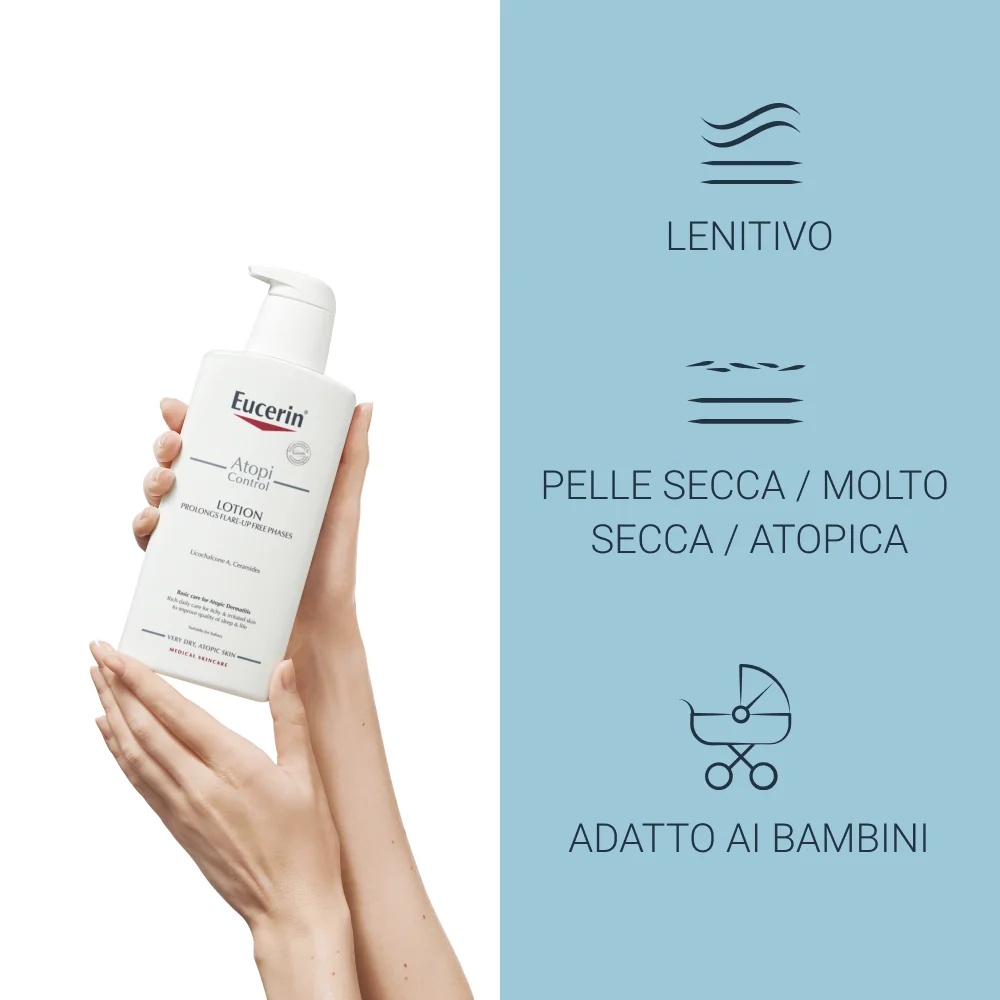 EUCERIN Eucerin AtopiControl body emulsie voor de atopische huid 400 ml voor geïrriteerde, jeukende en atopische huid