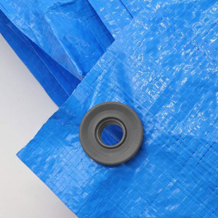 Lot de 10 oeillets à clipser pour bâche à bulles ou autres types de bâches  - Gris - Linxor