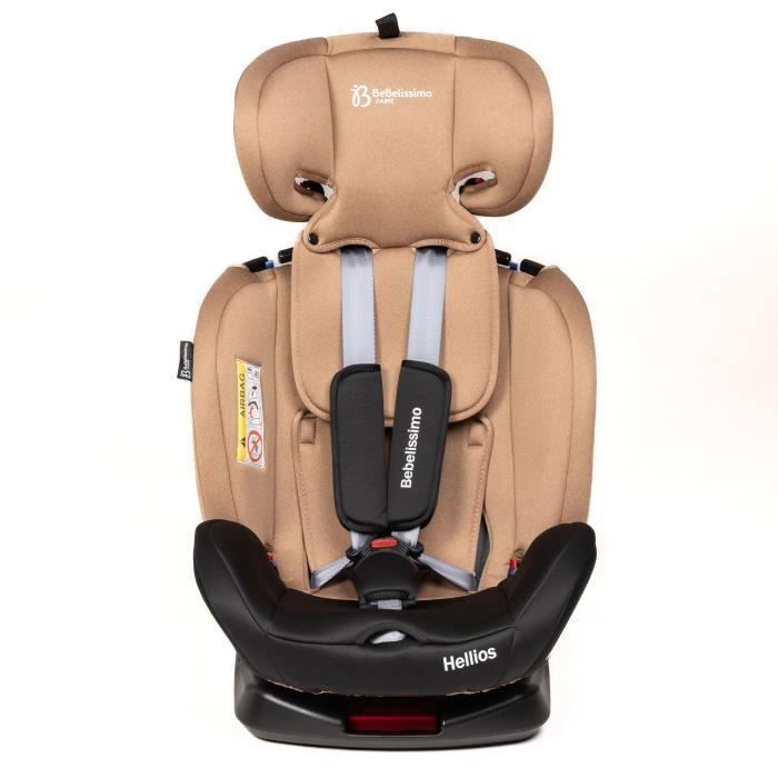 BEBELISSIMO - Isofix car seat - 360° swivel - 40-150cm - (0-36kg) - Hellios Plus - beige / black - R129 i-size