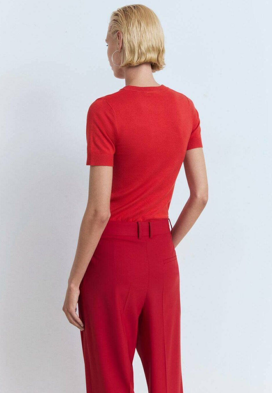 Mango Blouse met korte mouwen - rood