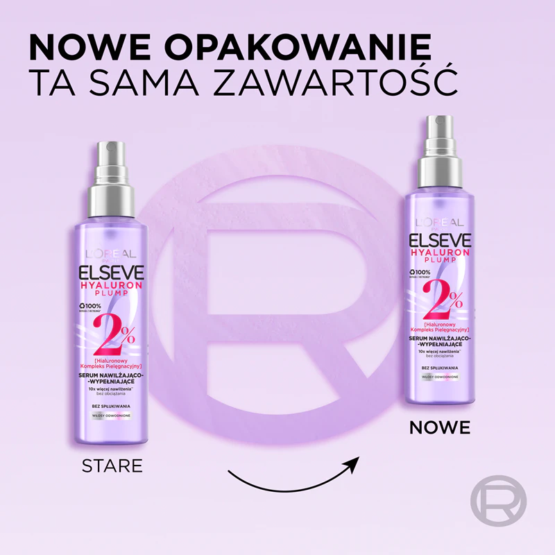 Sérum capilar Elseve Hyaluron Plump da L'Oréal Paris com ácido hialurônico