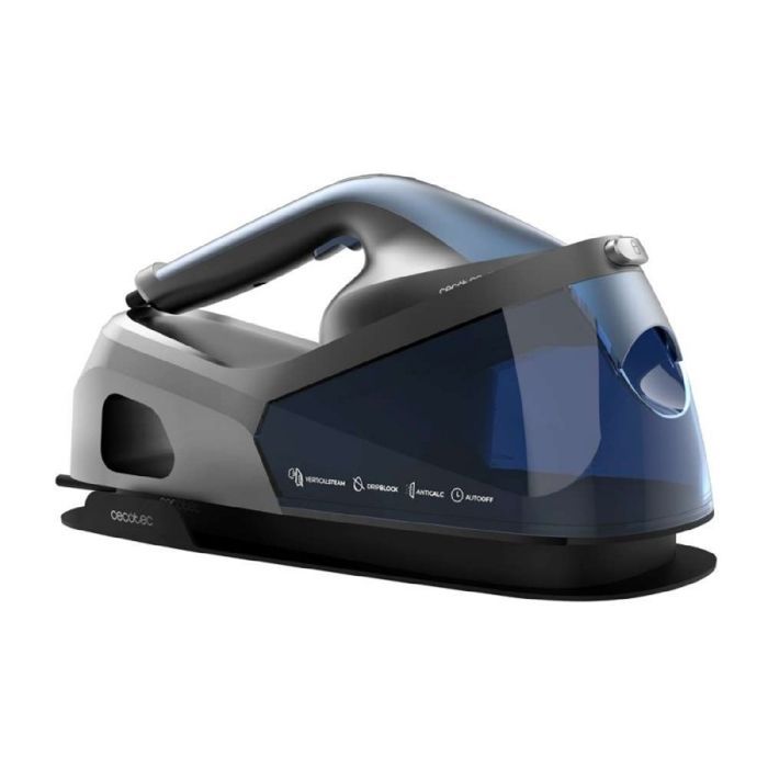 Plancha vertical Cecotec IronHero V-2400. 2400 W, suela de cerámica Turbo Slide, depósito de agua de 1,2 L, 3 modos.