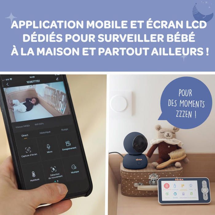 BEABA - Ecoute Bebe Video Zen Premium Night Blue