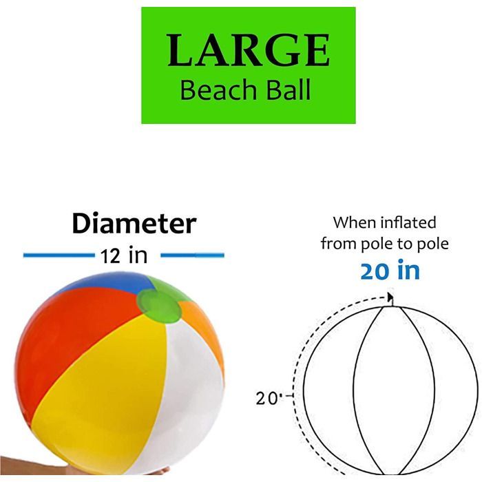 Strandballen [Set van 3] Opblaasbare strandballen voor kinderen - Strandspeelgoed voor kinderen en peuters, zwembadspelletjes