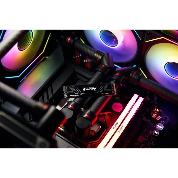 KINGSTON - FURY Renegade G5 - Internal SSD - 2TB - M.2 2280 - PCI Express 5.0 x4 (NVMe) - Read speeds up to 10,000 MB/s