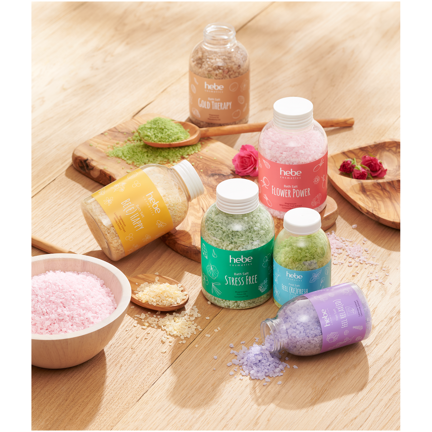 Sare de baie Hebe Cosmetics Be(e) Happy