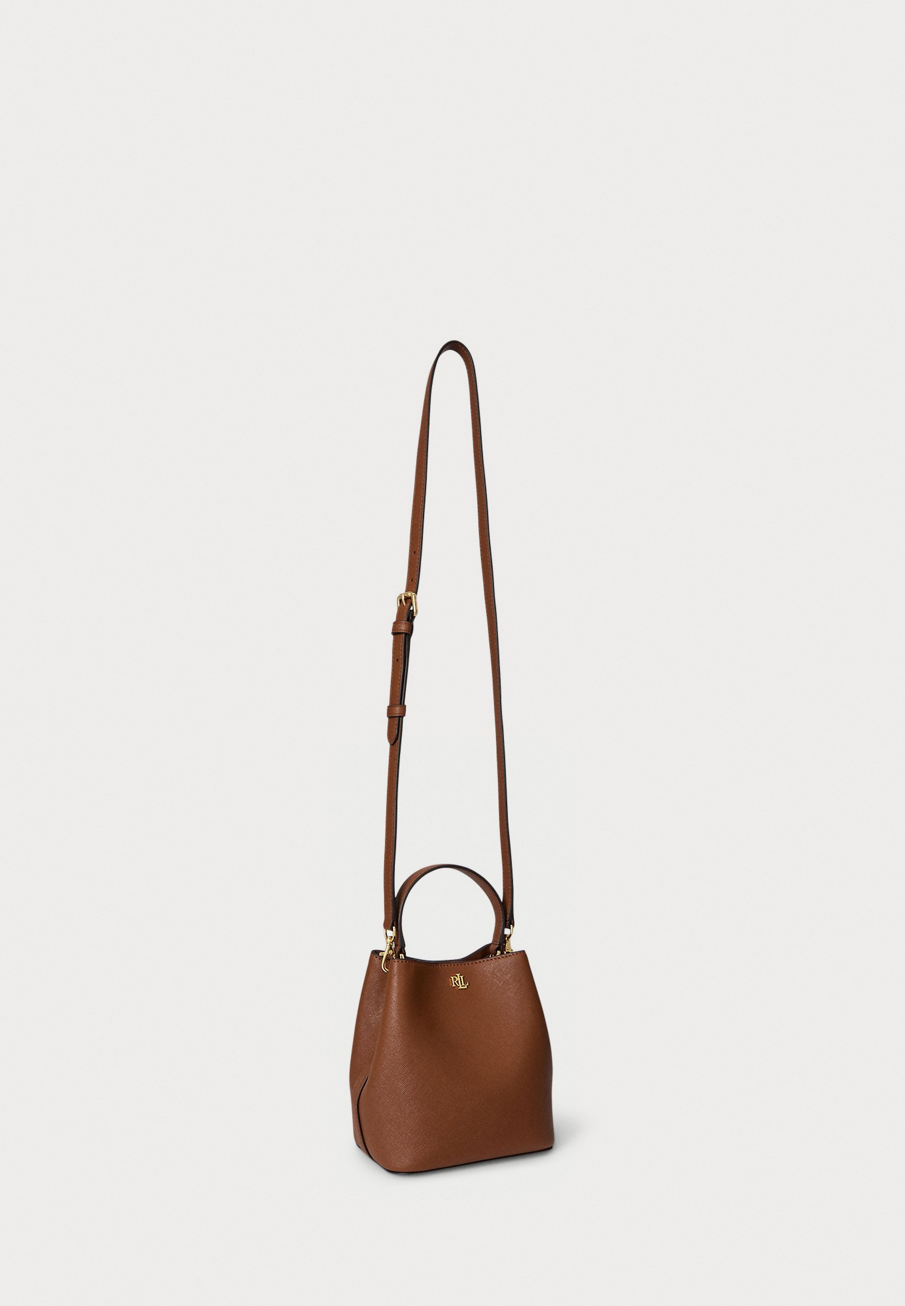 Lauren Ralph Lauren CROSSHATCH SMALL REESE BUCKET BAG - Handtas - lauren tan