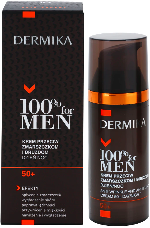 Creme Dermika 100% para Homens para rugas profundas a partir dos 50 anos