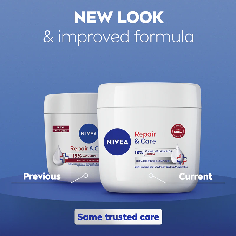 NIVEA Repair & Care Urea Regenererende Bodycrème voor de droge en zeer droge huid
