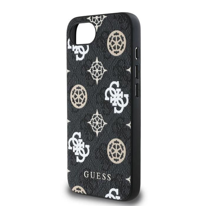Funda Guess PU 4G Peony con MagSafe para iPhone 16e negra - GUHMPSE4P4PWPK