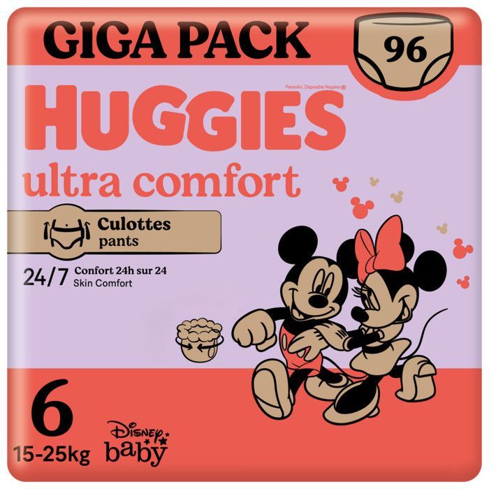 HUGGIES Ultra Comfort - Baby Pants Size 6 (15kg-25kg)