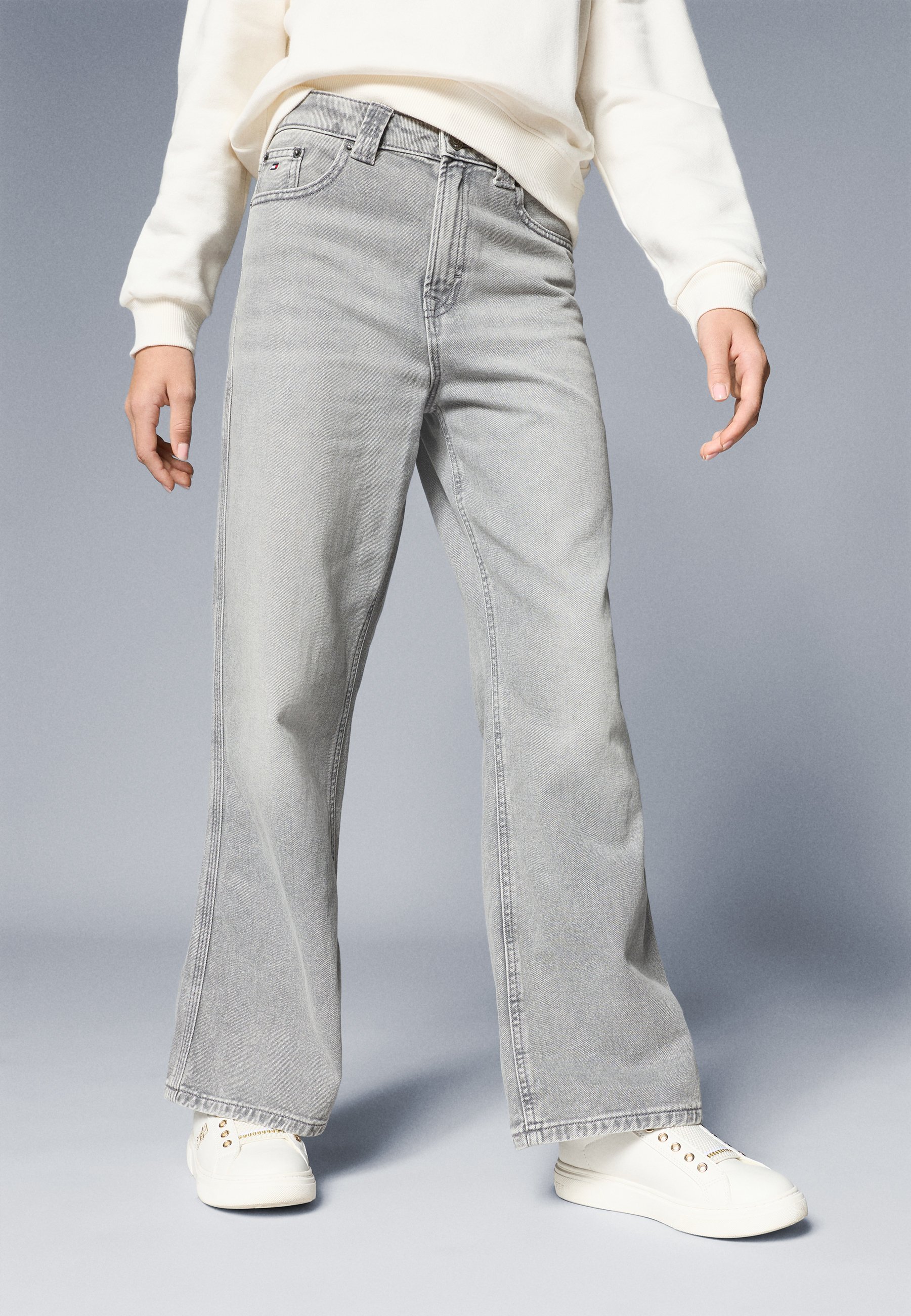 Tommy Hilfiger MABEL - Rechte jeans - grijze denim
