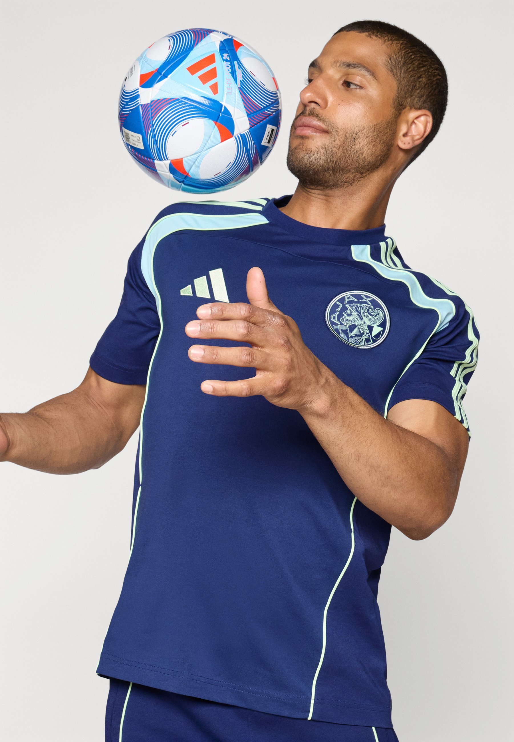 adidas Performance AJAX URBAN PURIST T-SHIRT - Clubkleding - nachtelijke hemel