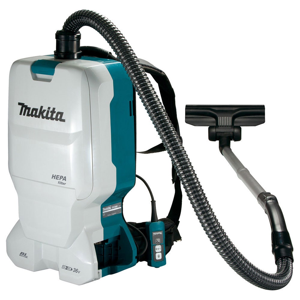 MAKITA 18V børsteløs ryggstøvsugersett 4 x 6,0 Ah DVC660G4X1