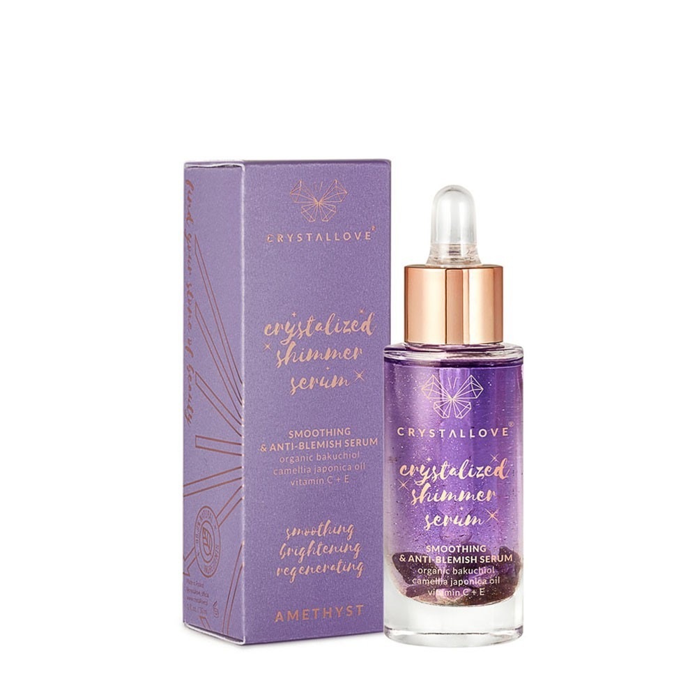 Crystallove hidratantni serum Ametist Shimmer serum - 30 ml