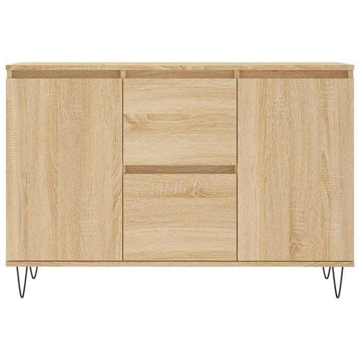 vidaXL Buffet, Armoire Latérale avec Pieds, Meuble de Rangement, Organisateur de Salon Salle de Séjour Intérieur 827207