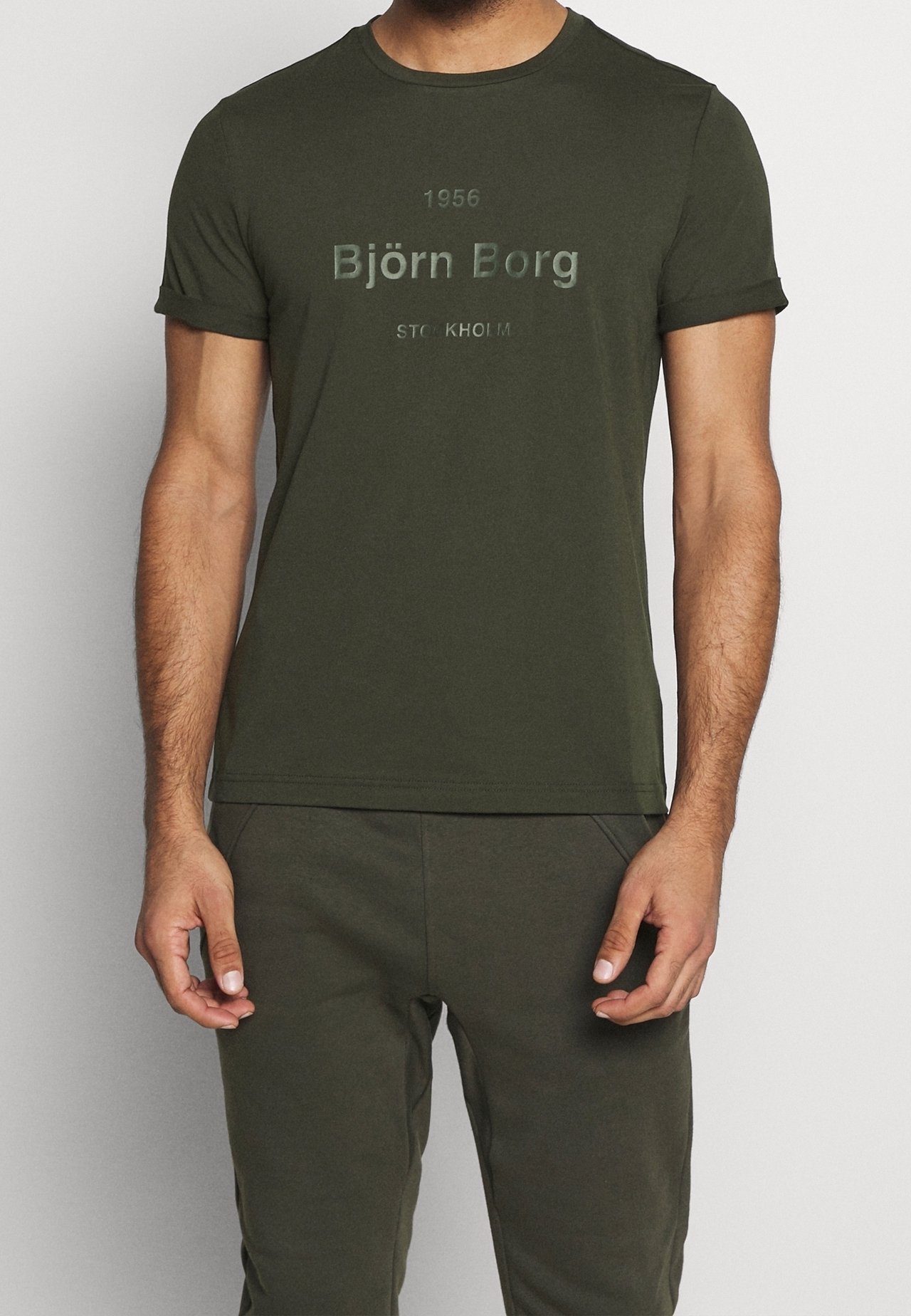 Camiseta com estampa Björn Borg - verde-oliva