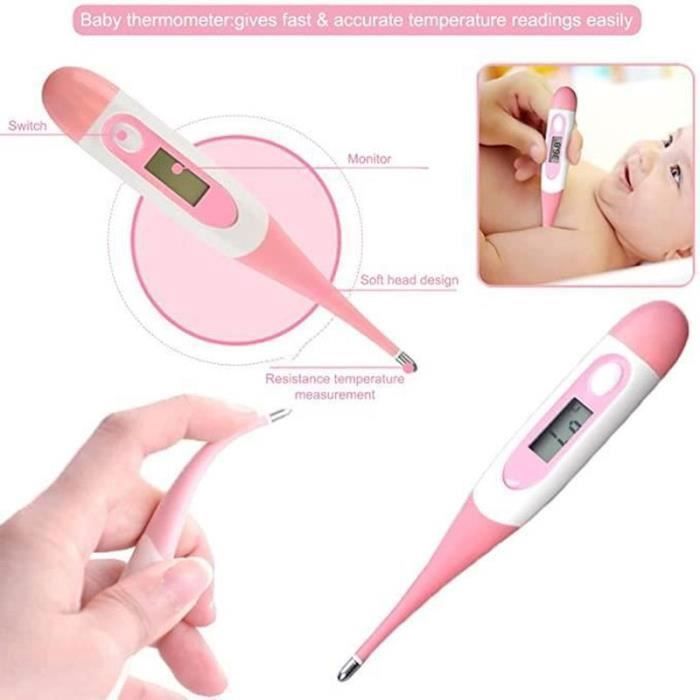 8 pièces Professionnel Trousse de Toilette Bebe Kit Soin Naissance Bebe Label