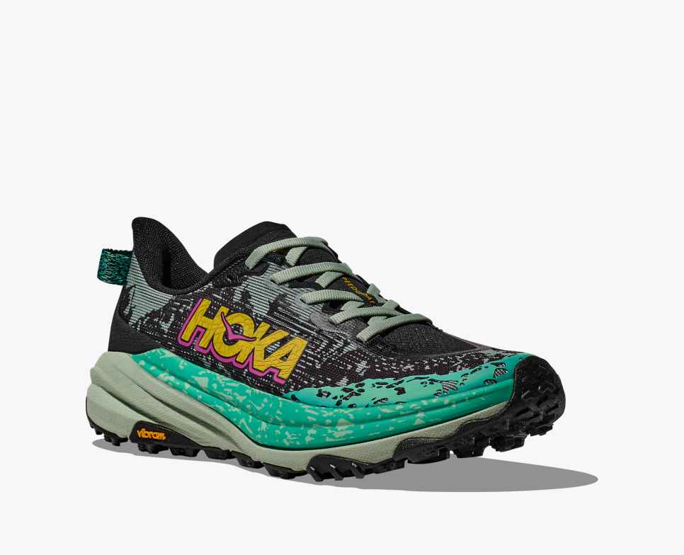 HOKA Speedgoat 6 Svart / Aloe Vera