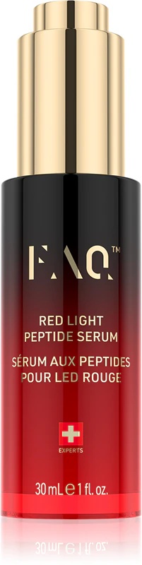 FOREO FAQ™ Red Light Peptide Serum je serum za obraz, ki poveča učinkovitost LED terapije s peptidi.