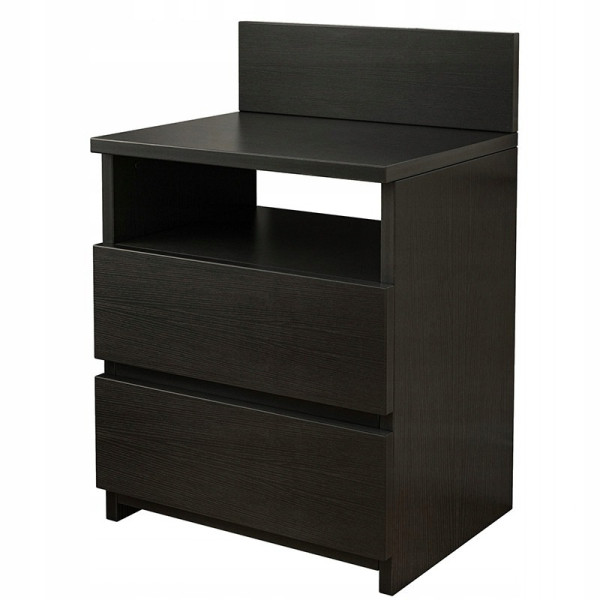 Szafka nocna czarna loft nowoczesna 40cm