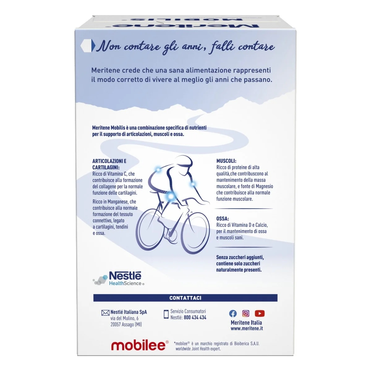 MERITENE Meritene Mobilis Vanille Nahrungsergänzungsmittel Muskeln Knochen Gelenke 10 Beutel Gelenkbeweglichkeit
