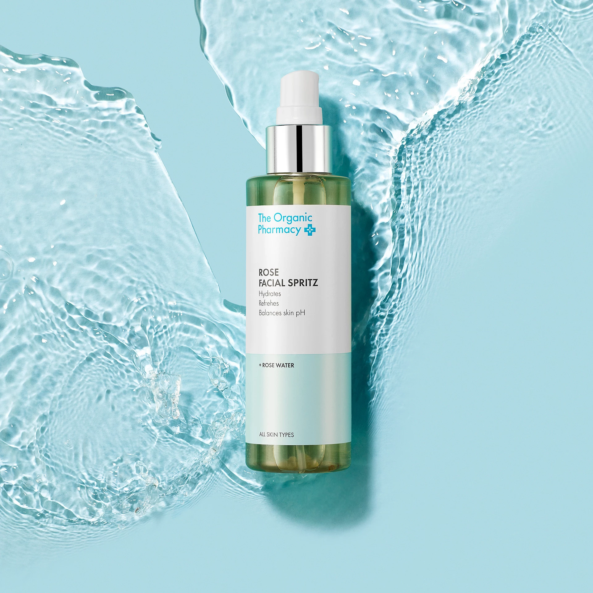 Spray facial cu trandafir 100 ml - Farmacia organică