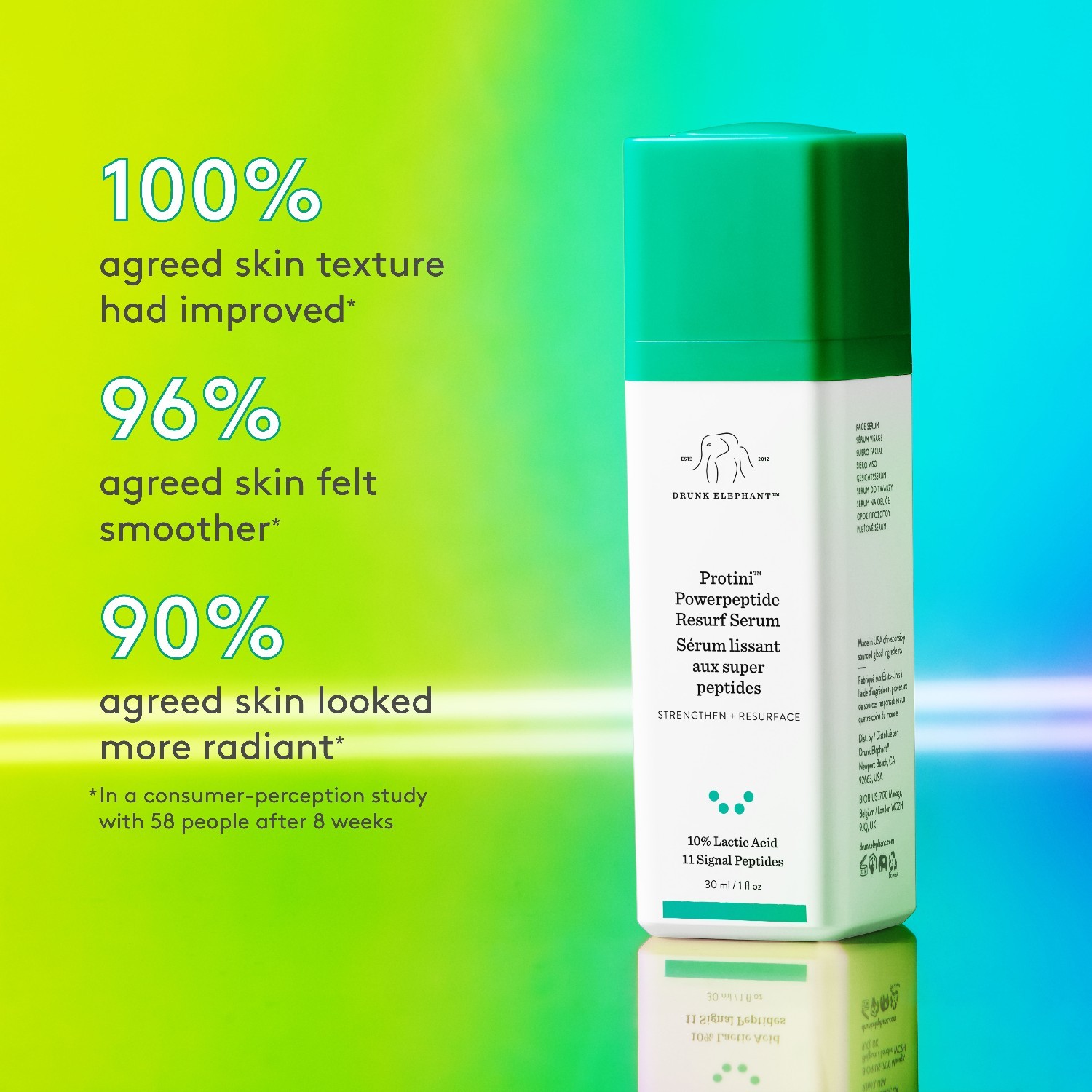 Hidratantni serum Drunk Elephant Protini Powerpeptide Resurf Serum - 30 ml
