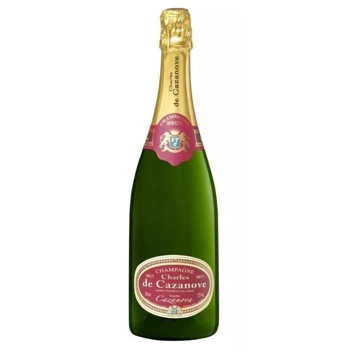 Champanhe Charles de Cazanove - Cuvée Cazanova Ovale - Bruto - 3 x 75cl