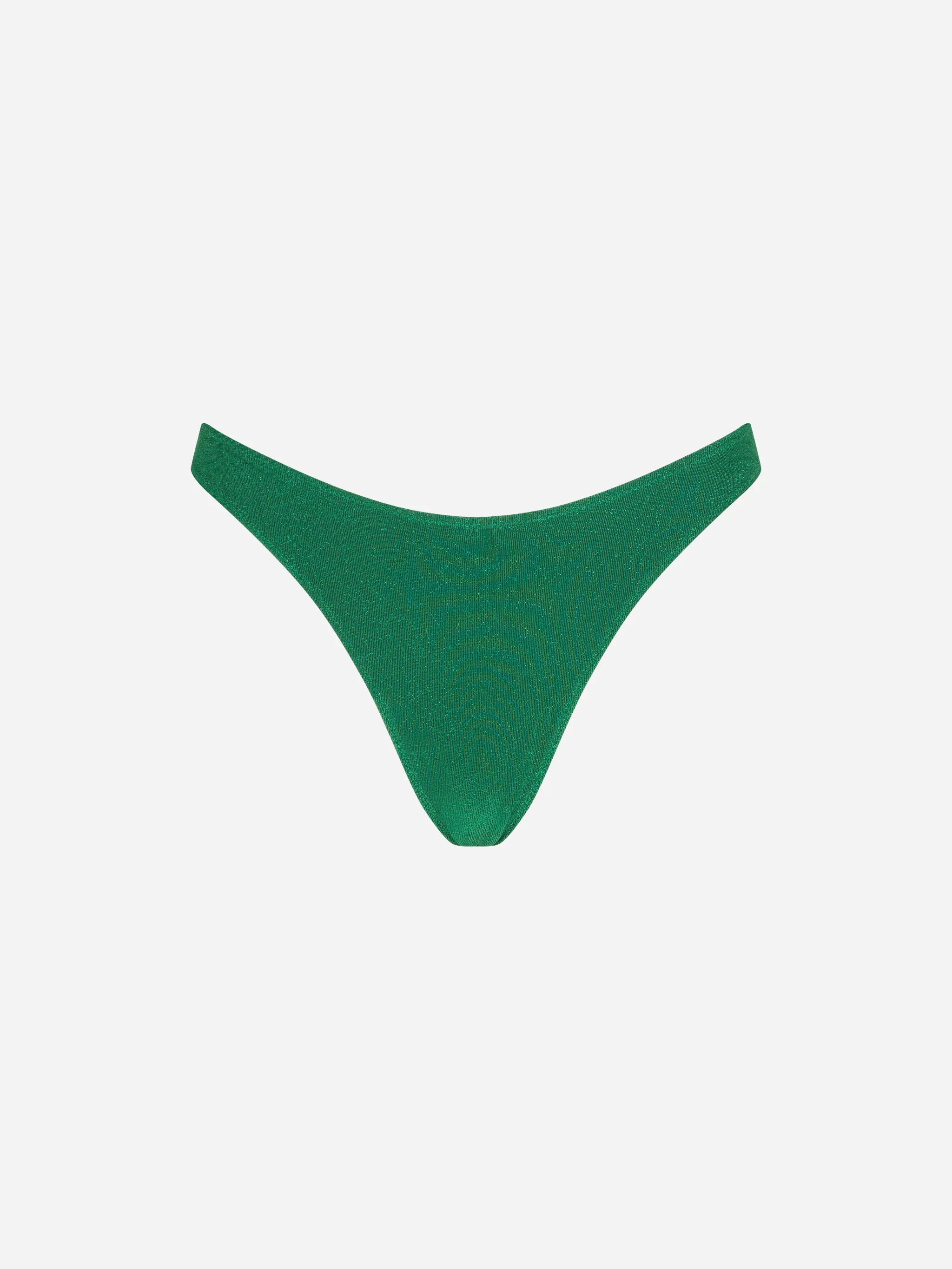 Culotte de bain taille haute en lurex pour femme