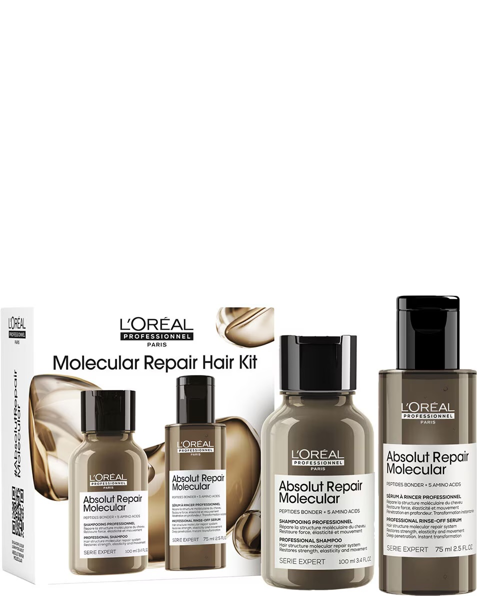 L'OREAL PROFESSIONNEL Absolut Repair Molecular Hair Repair Discovery Duo Set Σαμπουάν και ορός που ξεπλένεται
