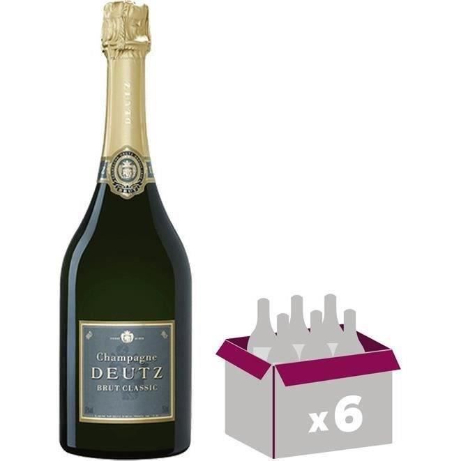Conjunto de 6 garrafas de champanhe Deutz - 75 cl