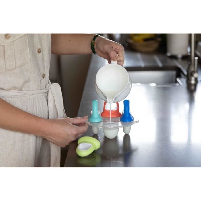 Moldes para paletas heladas - NUBY - Frutas - 4 palitos