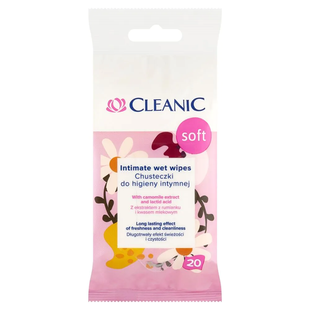 Cleanic Chusteczki do higieny intymnej Soft 20 szt.