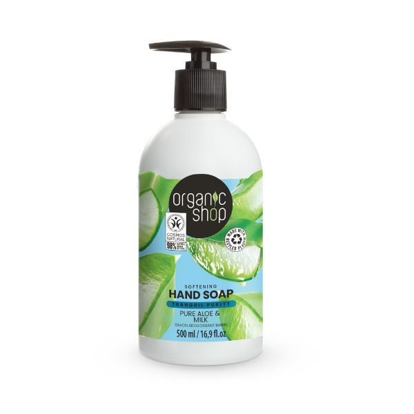 Økologisk mykgjørende håndsåpe med aloe vera og melk 500 ml