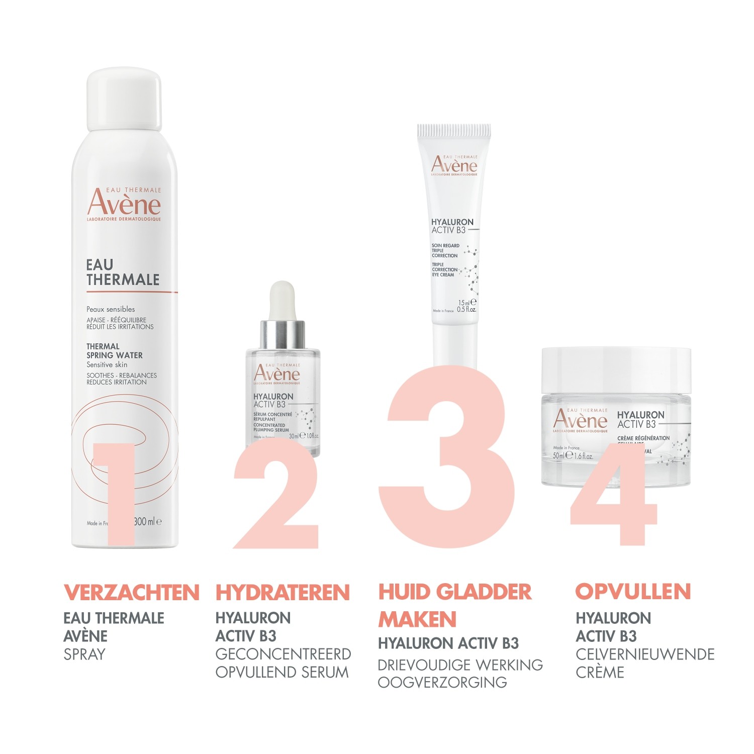 Avène hialuronskābes Activ B3 trīskāršās korekcijas acu krēms - 15 ml