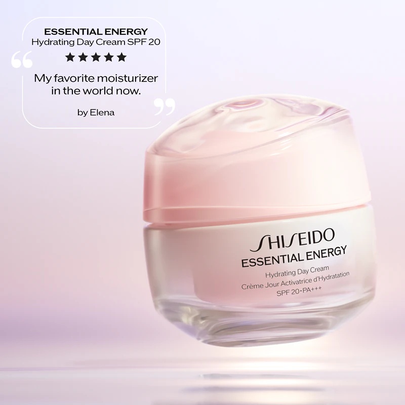 Shiseido Essential Energy mitrinošs dienas krēms SPF 20