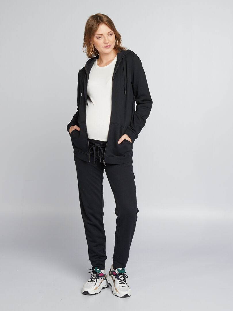 Calça de moletom para gestantes - PRETA