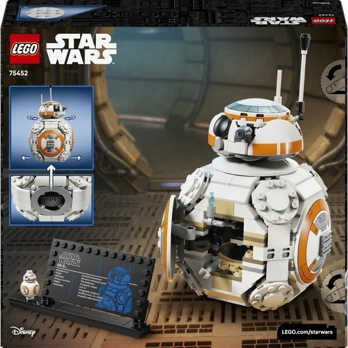 LEGO Star Wars 75452 BB-8 Droide Astromecánico - Set de construcción para niños y niñas de 10 años en adelante