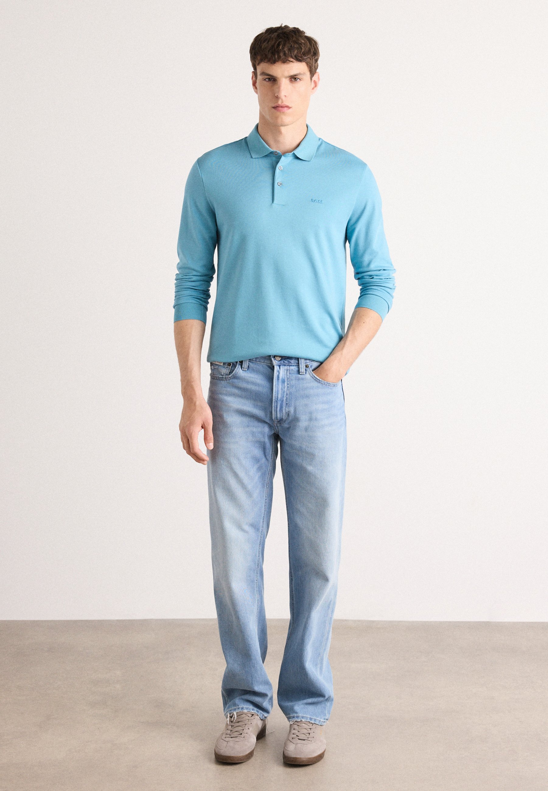 BOSS PADO 30 - Poloshirt - licht pastelblauw