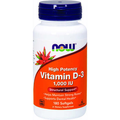 Nu tillskott Nu vitamin D3 180 kapslar 180 kapslar