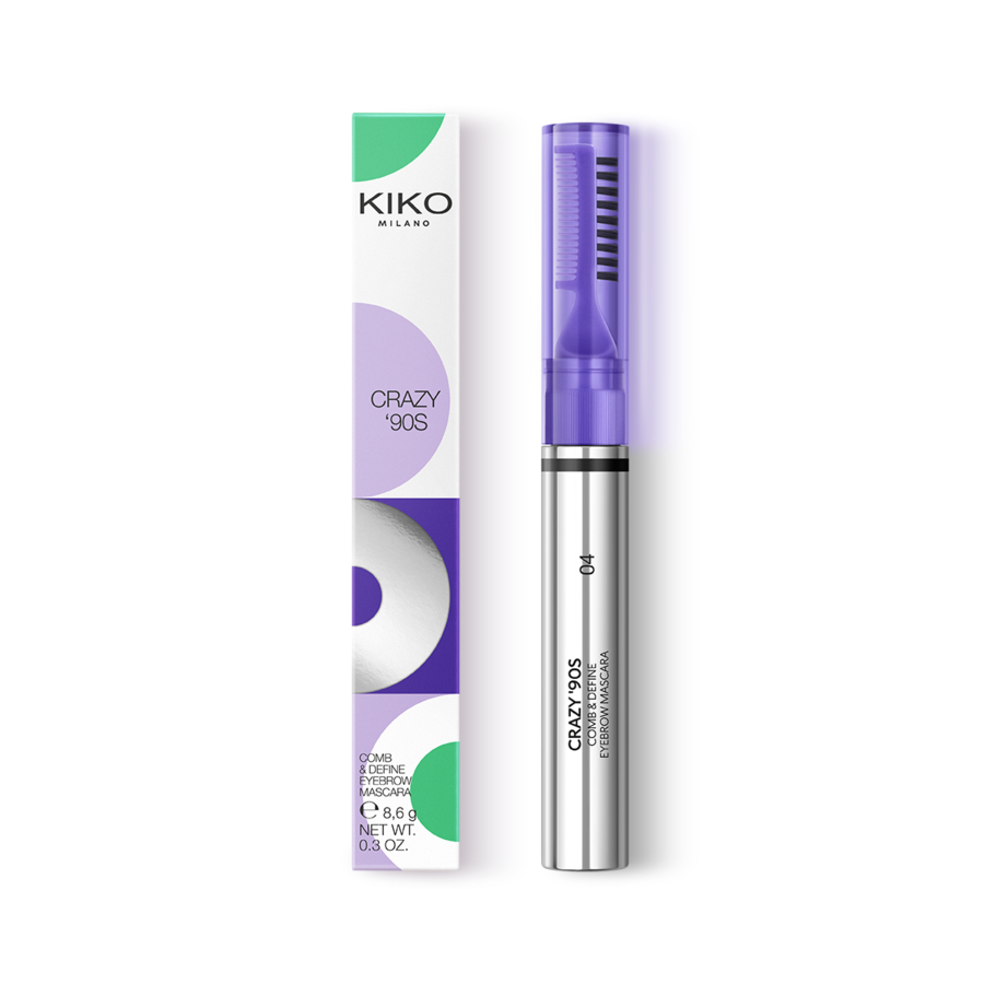 CRAZY '90S COMB & DEFINE EYEBROW MASCARA 04 Schwarz