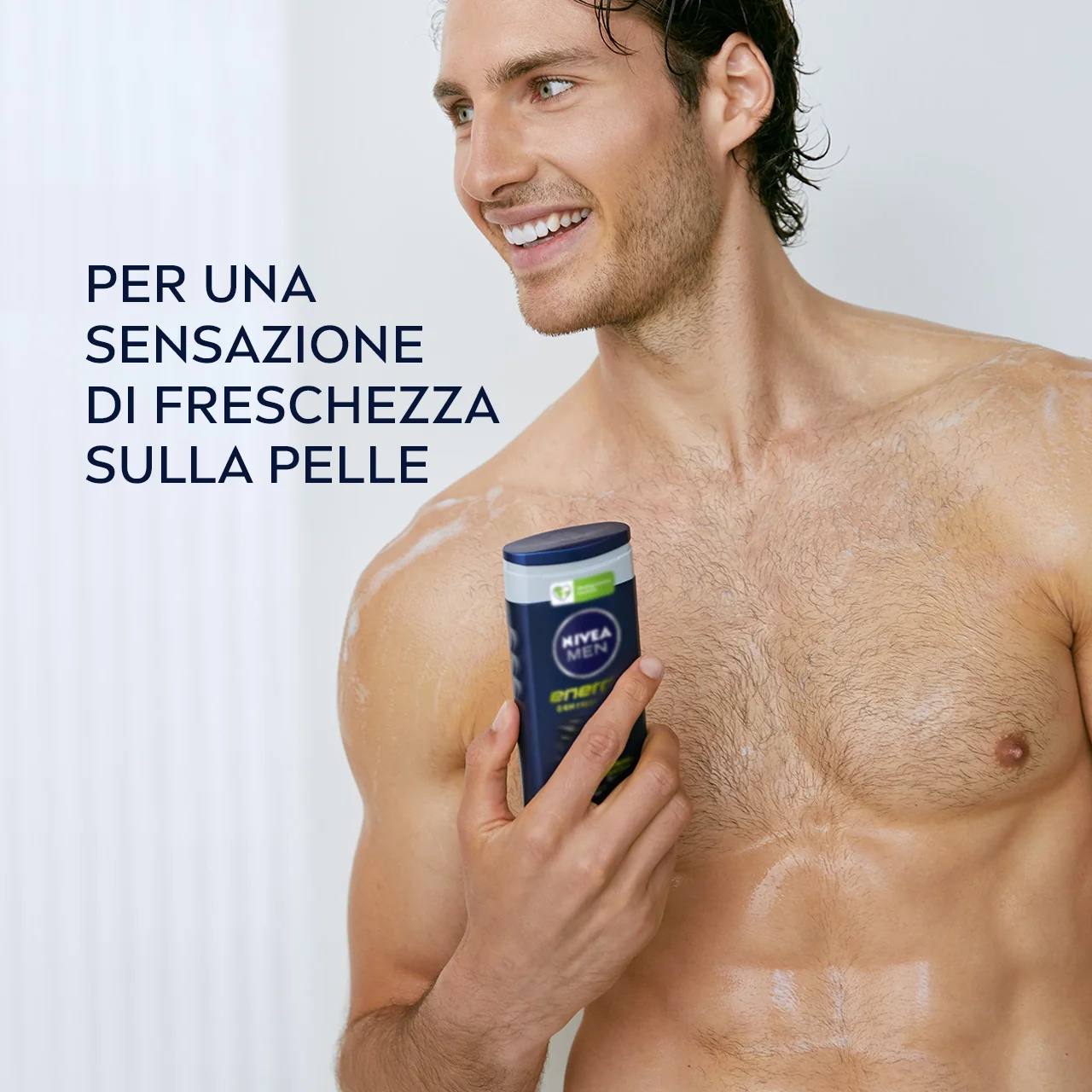 NIVEA Energy doucheshampoo voor mannen, verfrissend en revitaliserend.