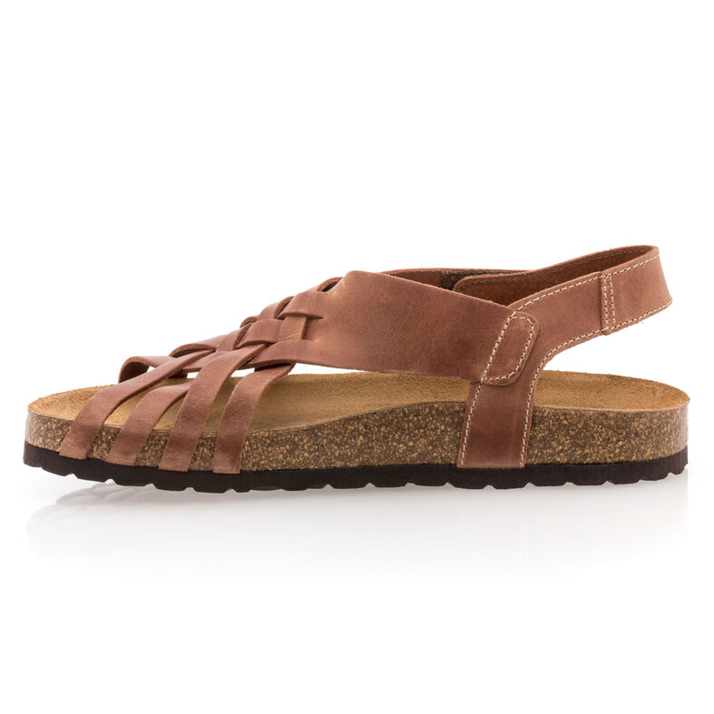 Sandalias marrones para mujer / Zapatos de punta abierta