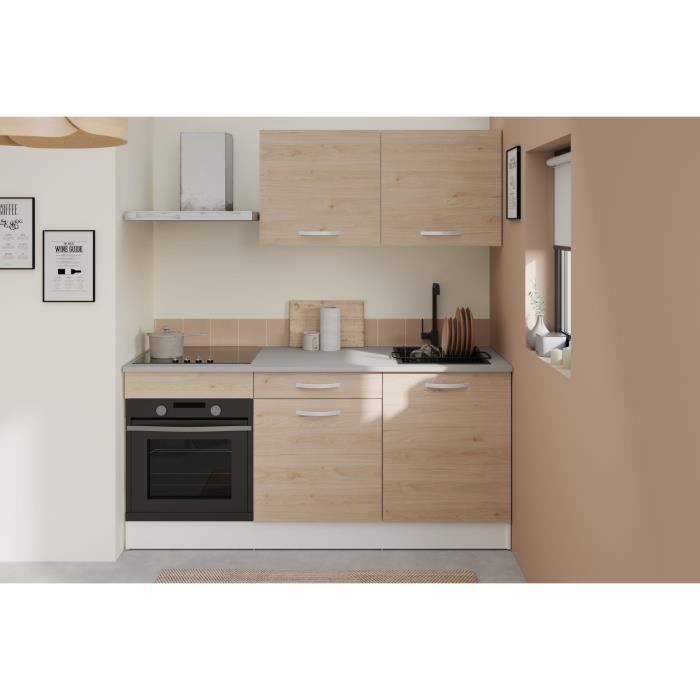 OSLO Complete Kitchen - 180cm Wide - Oak - Worktop Included