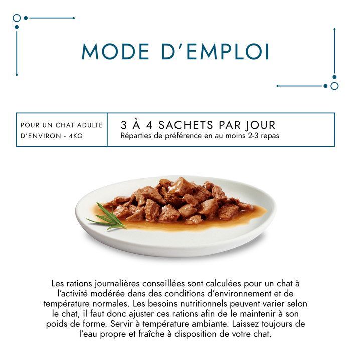 GOURMET PERLE Les Filettines en Sauce Multivariétés - 60x85g - Sachets Repas pour chat adulte