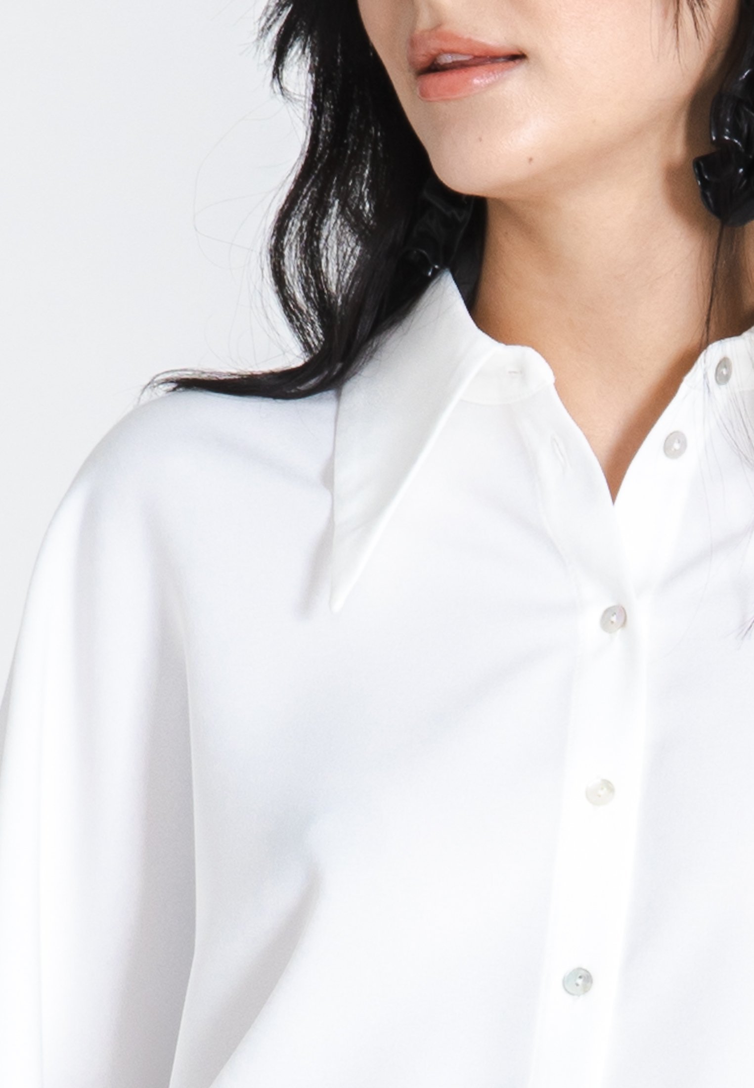 Jascha Stockholm Button-down blouse - gebroken wit