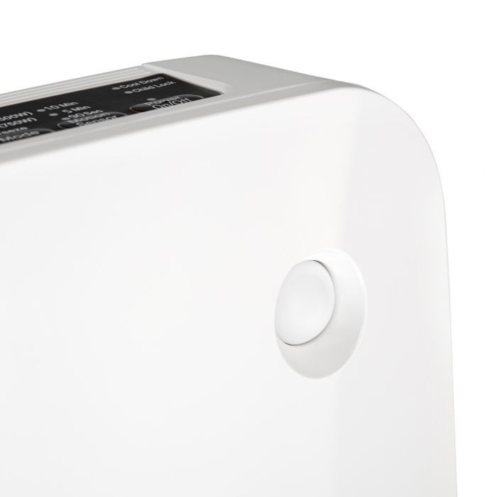 Iris Ohyama, Chauffage d'appoint compact avec détécteur de mouvement, mobile, Portée 90cm, 1500W, Blanc