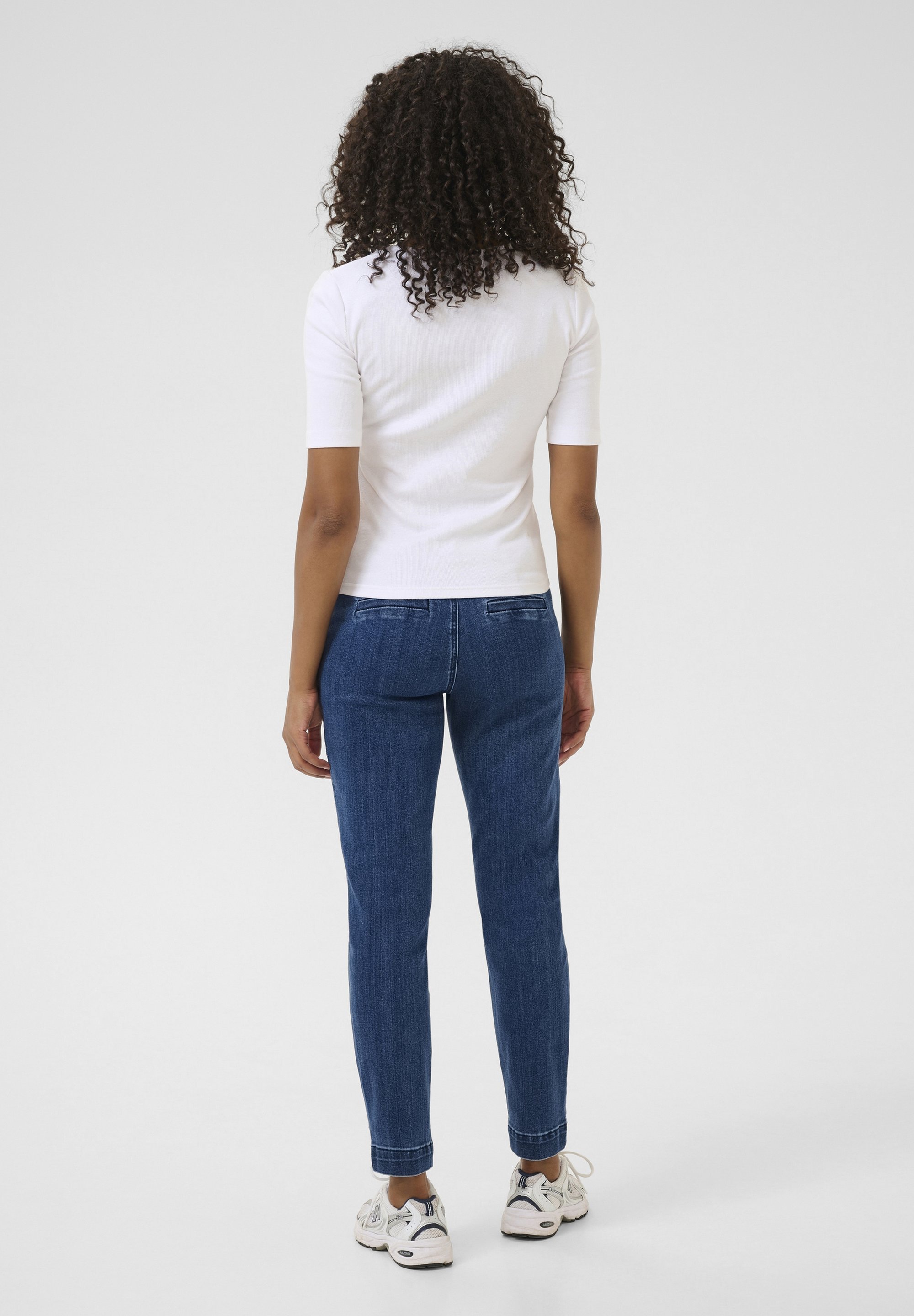 Kaffe KALEA - Jean slim - medium blue denim